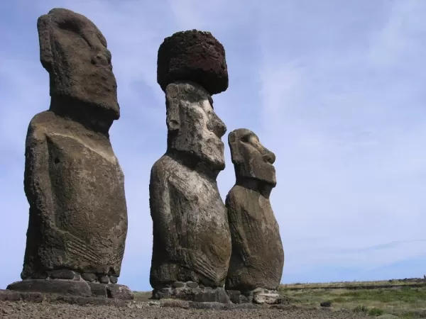 Easter Island's famous Moai statues