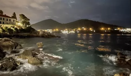 Dubrovnik lights at night
