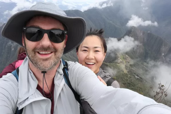 We made it! Peak of Machu Picchu Mountain