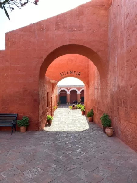 The courtyard of Santa Catalina Monastery