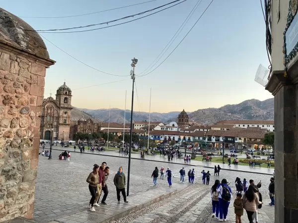 Cusco Plaza from a side street