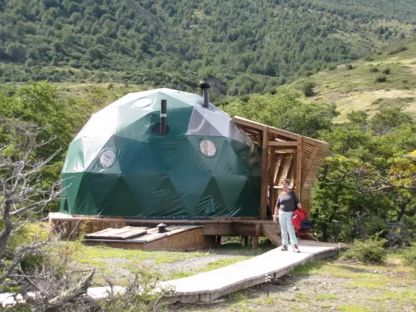 Our dome suite at Eco-Camp 