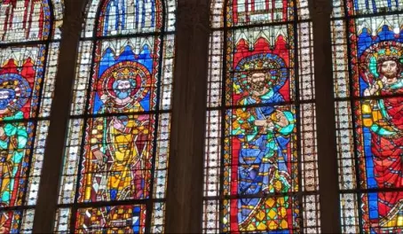 Stained glass in Notre Dame Cathedral, Strasbourg