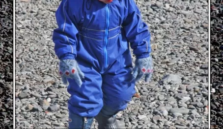 The youngest member of the Chilean crew at Esperanza base.
