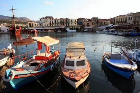 Crete's famous, lively port of Rethymnon