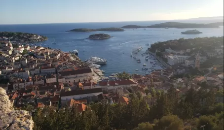 The sunset is starting in Hvar Island! This town has a very lively nightlife scene.