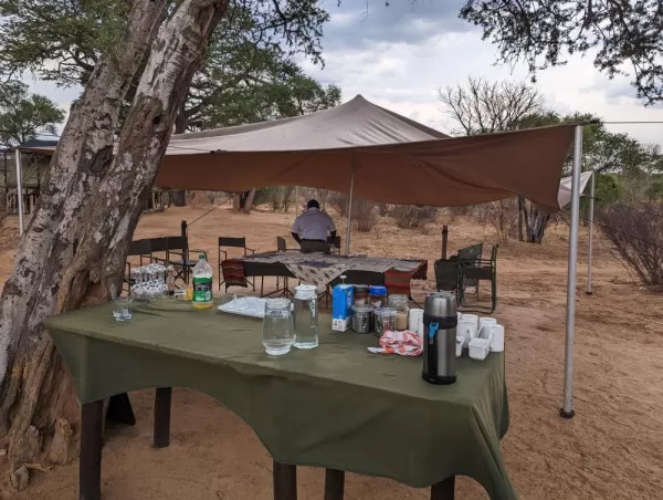 Jozibanini Camp in Hwange National Park is rustic and simple in a fabulous location.