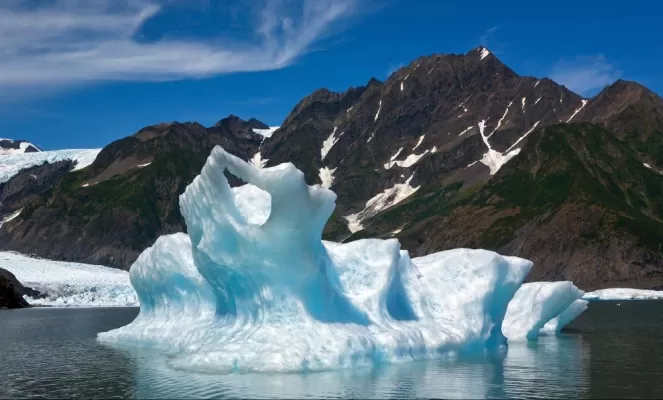 Iceberg in Aialik Bay near Kenai Fjords Glacier Lodge