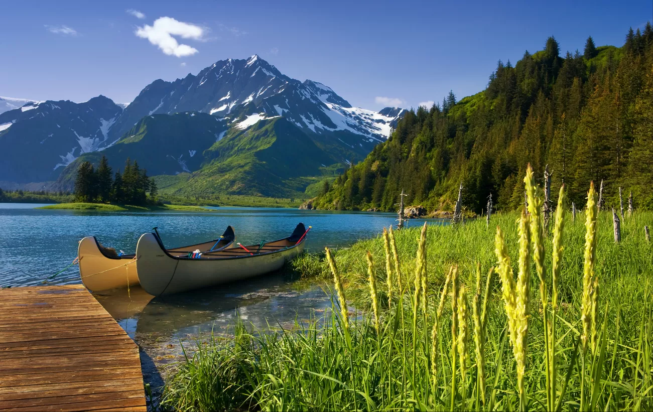 Canoe and Lagoon View