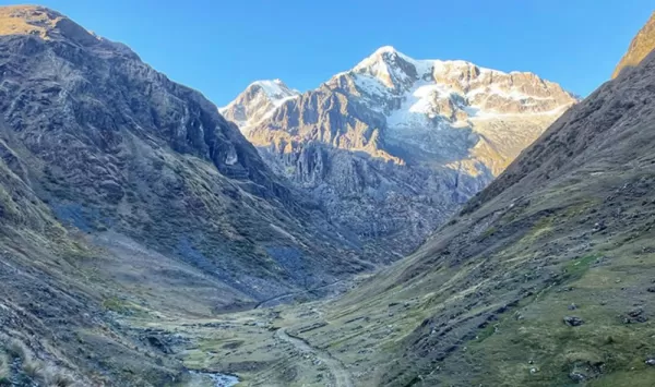 View of Mountain Valley in Andes