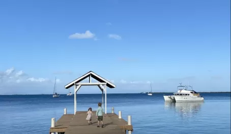Dock at Pelican Beach Resort - South Water Caye