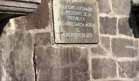 Plaque at the Presidential Palace