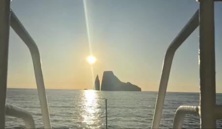 A view of the Kicker Rock onboard