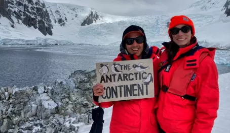 Stepping on to the Antarctic Continent