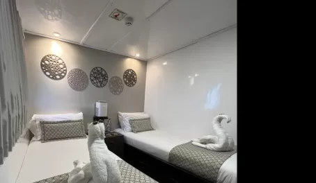 Upper Deck cabin with twin beds