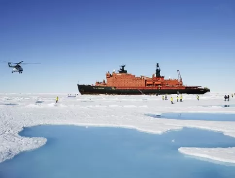 Voyage the remote polar waters aboard the 50 Years of Victory