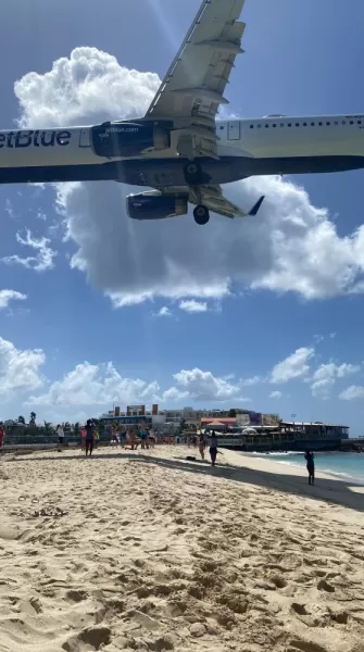 Airport beach in St. Maarten