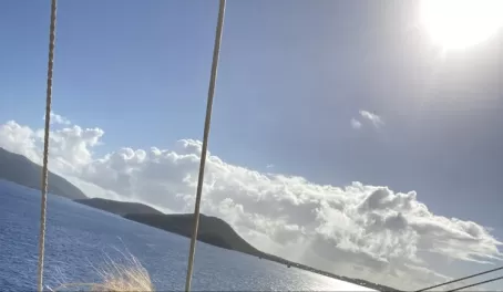 View from the top of the mast