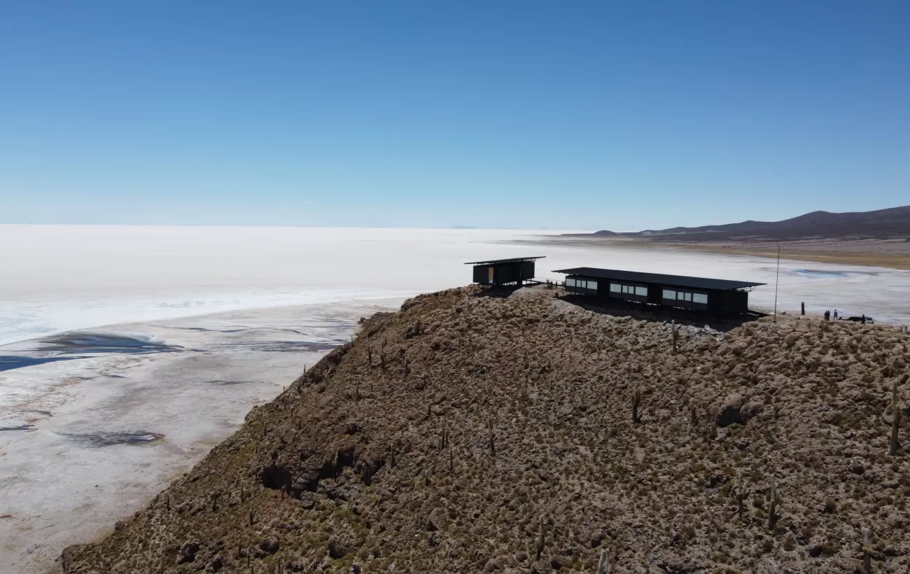 Uyuni Lodge on the largest salt flat in the world in Bolivia