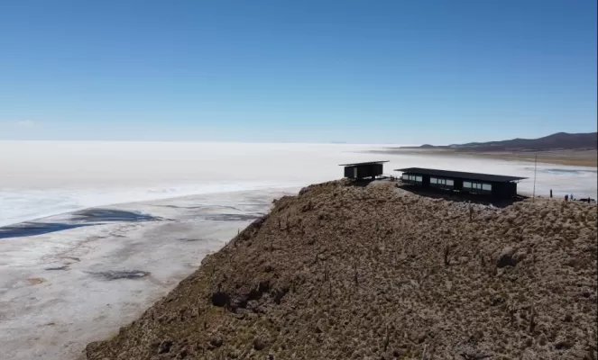 Uyuni Lodge on the largest salt flat in the world in Bolivia