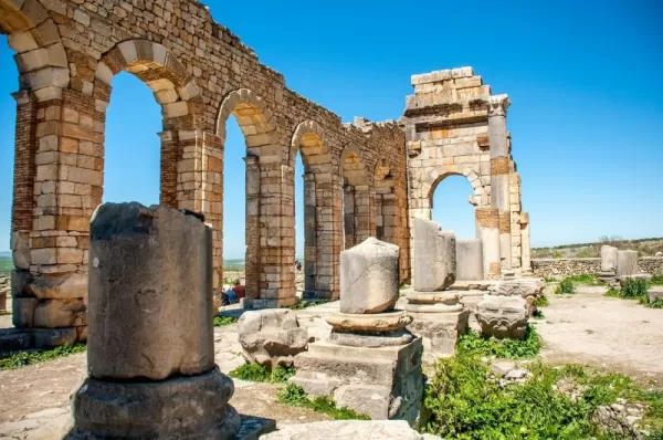 Ancient ruins in Volubilis