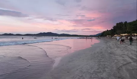 Beach out in front of Tamarindo Diria Beach Resort
