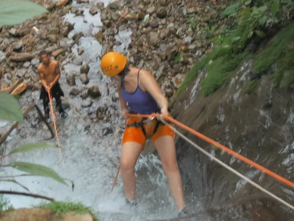 Waterfall rappel on Costa Rica tour