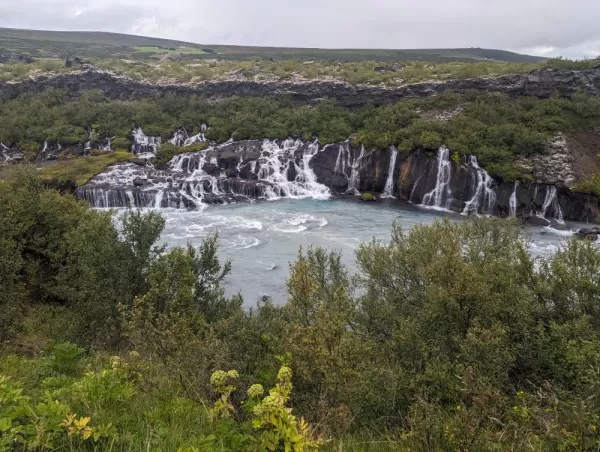 Hraunfossar Waterfall Iceland