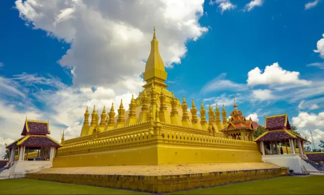 Pha That Luang Vientiane in Laos