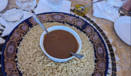 CousCous and Argan Oil at a Moroccan Lunch