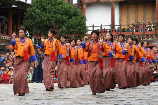 Cultural show in Bhutan