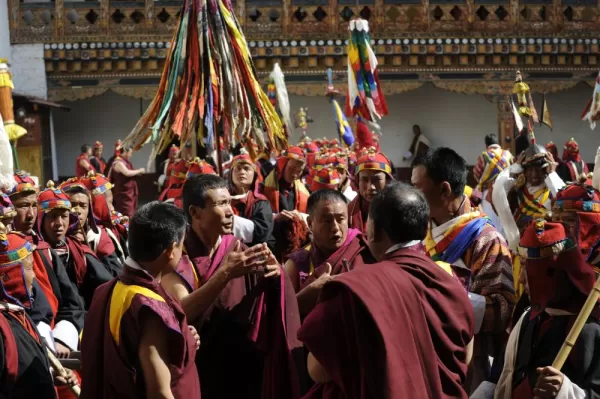 Traditional festival with Monks