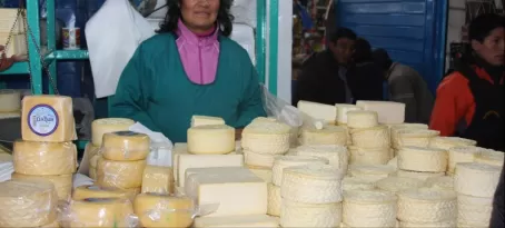 Cusco, Peru: Market - Cheese