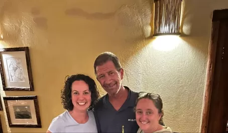 I ran into some of my amazing travelers by surprise at the lodge!