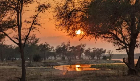 Sunrise in Lower Zambezi National Park