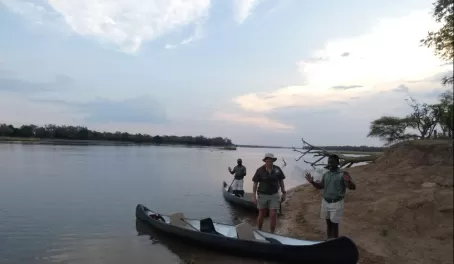 Canoeing the Discovery Channel of the Zambezi River