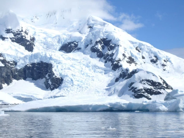 Blue skies and ice during Antarctic cruise