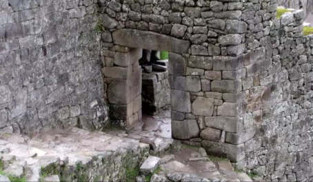 Main gate to Machu Picchu