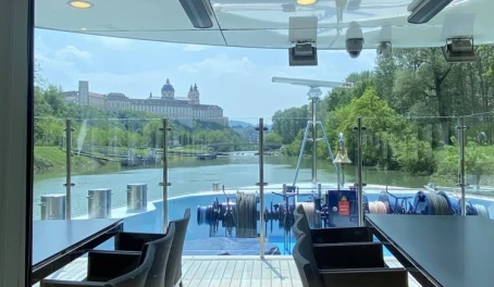 You could see Melk Abbey sticking out like a sore thumb