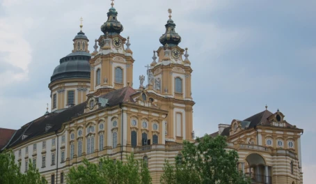 Melk Abbey along the Danube River in Austria