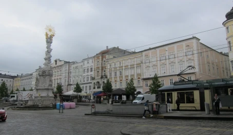 Hauptplatz (Main Square) in Linz, Austria.