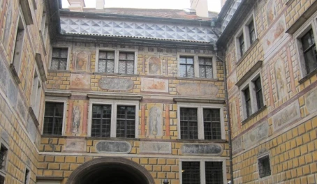 Cesky Krumlov Castle third Courtyard at Upper Castle