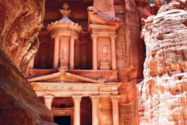 Petra, the ancient city which once flourished between 200 BC and 200 AD