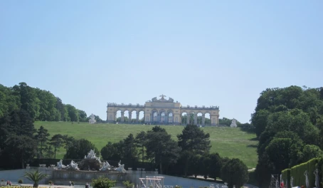 Gloriette, gardens of Schönbrunn Palace in Vienna, Austria