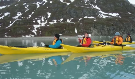 Kayak in the pristine waters of Alaska