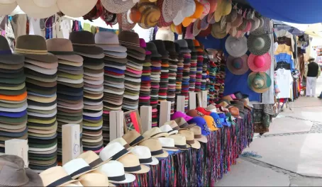Hats in the market