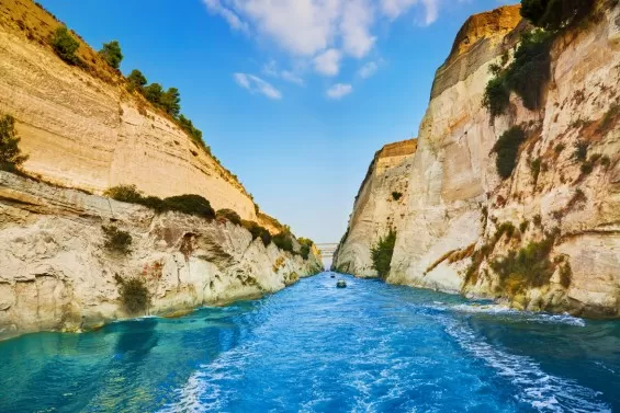 Cruise the Corinth Canal on your small ship cruise