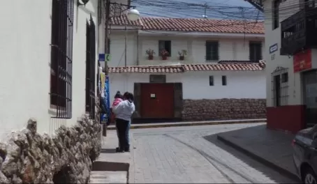 Narrow streets at hotel Cusco