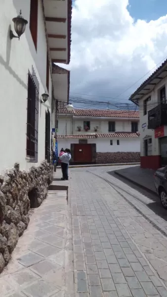 Narrow streets at hotel Cusco