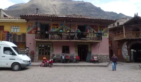 Where we should have been in Pisac.  Note little girls.